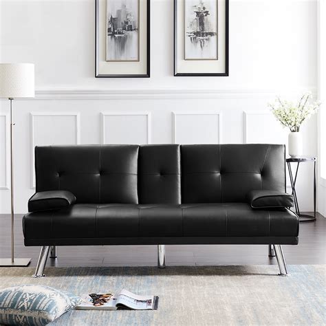 amazon black couch|small black couch for bedroom.